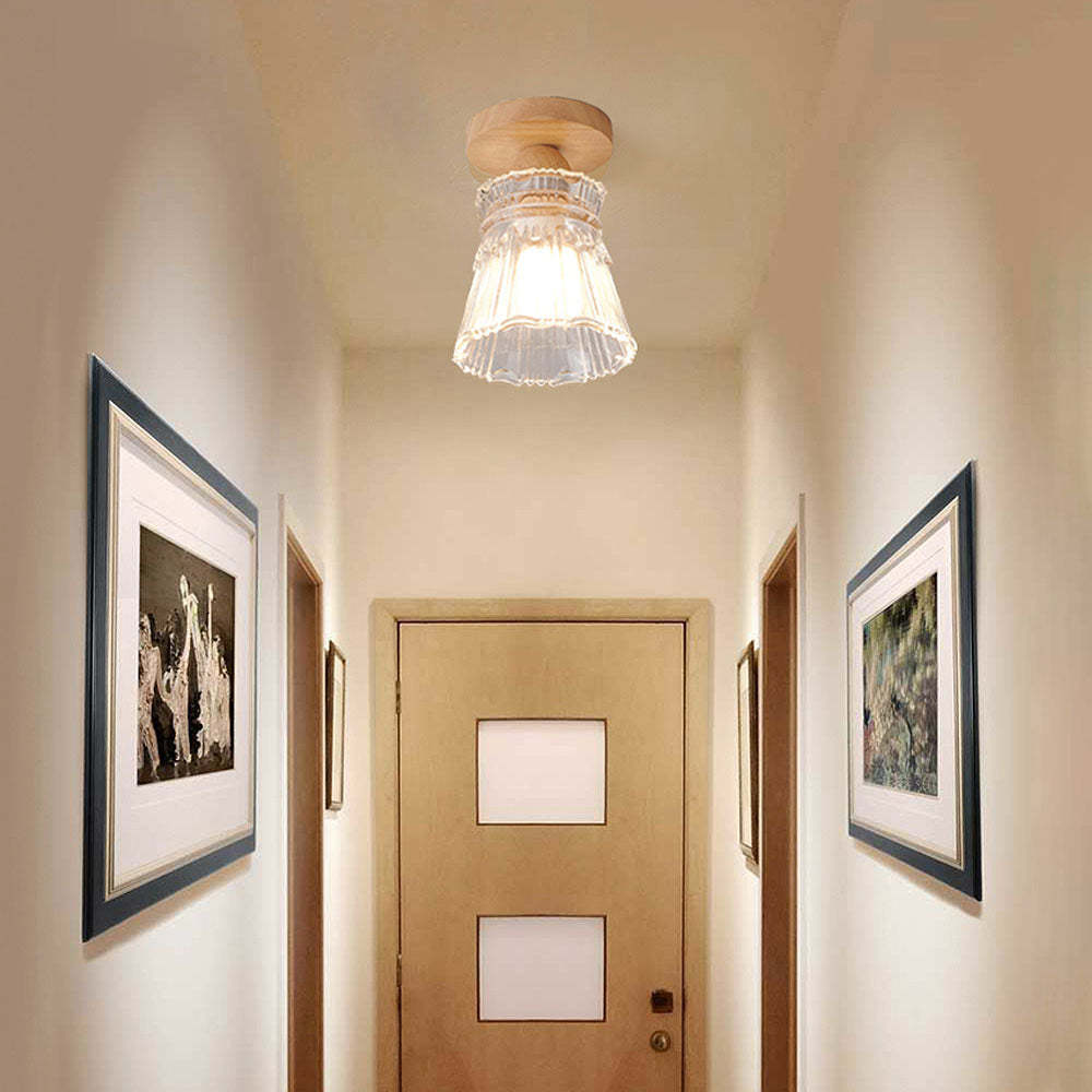  Wood Glass Living Room Pendant Lights