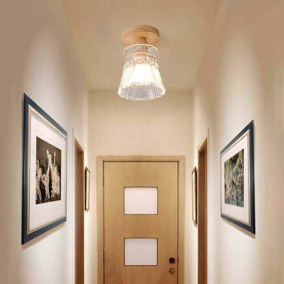  Wood Glass Living Room Pendant Lights