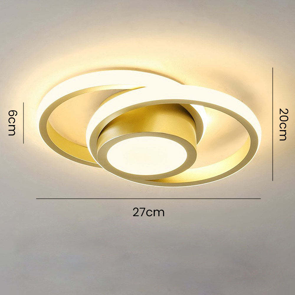 Double Ring Simple LED Ceiling Lamp
