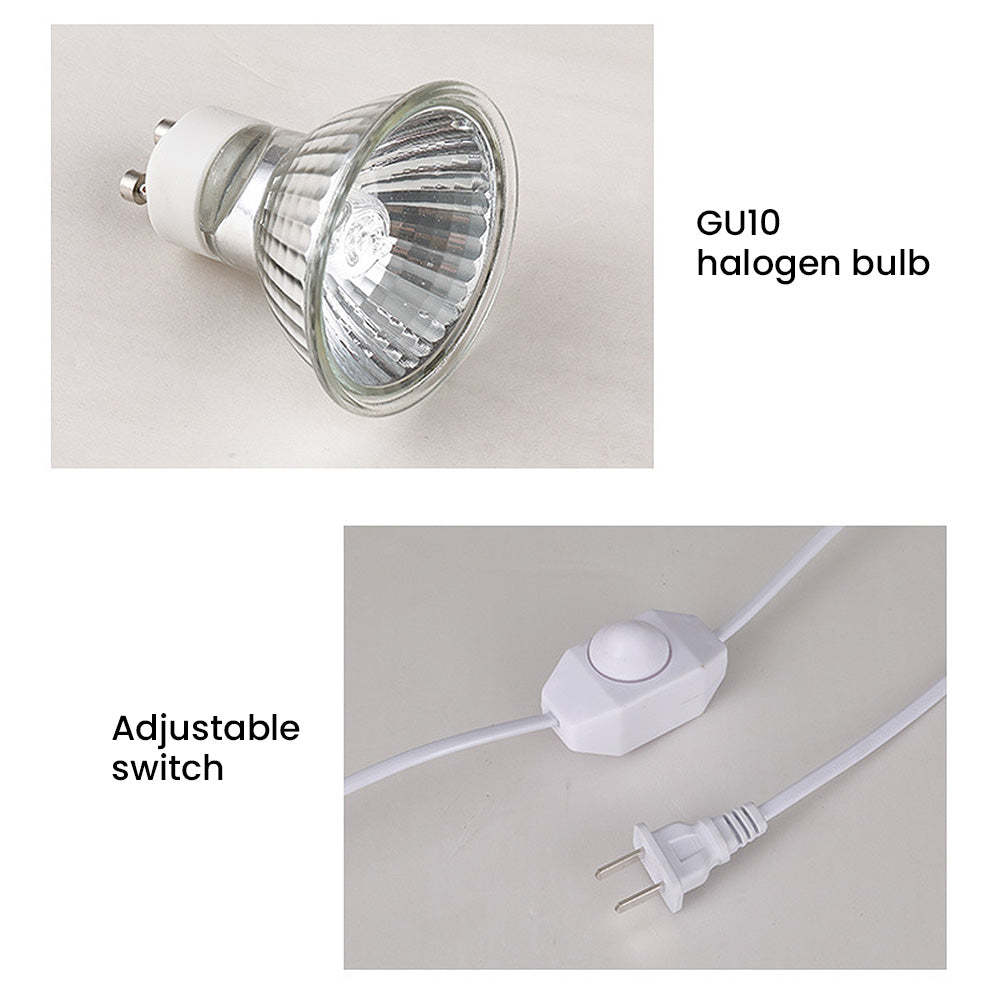 Modern White Flower Shape Glass Mini Candle Warmer Lamp