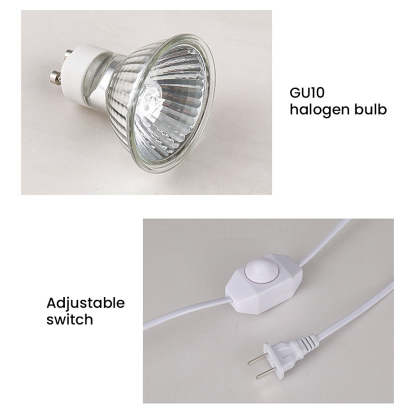 Modern White Flower Shape Glass Mini Candle Warmer Lamp