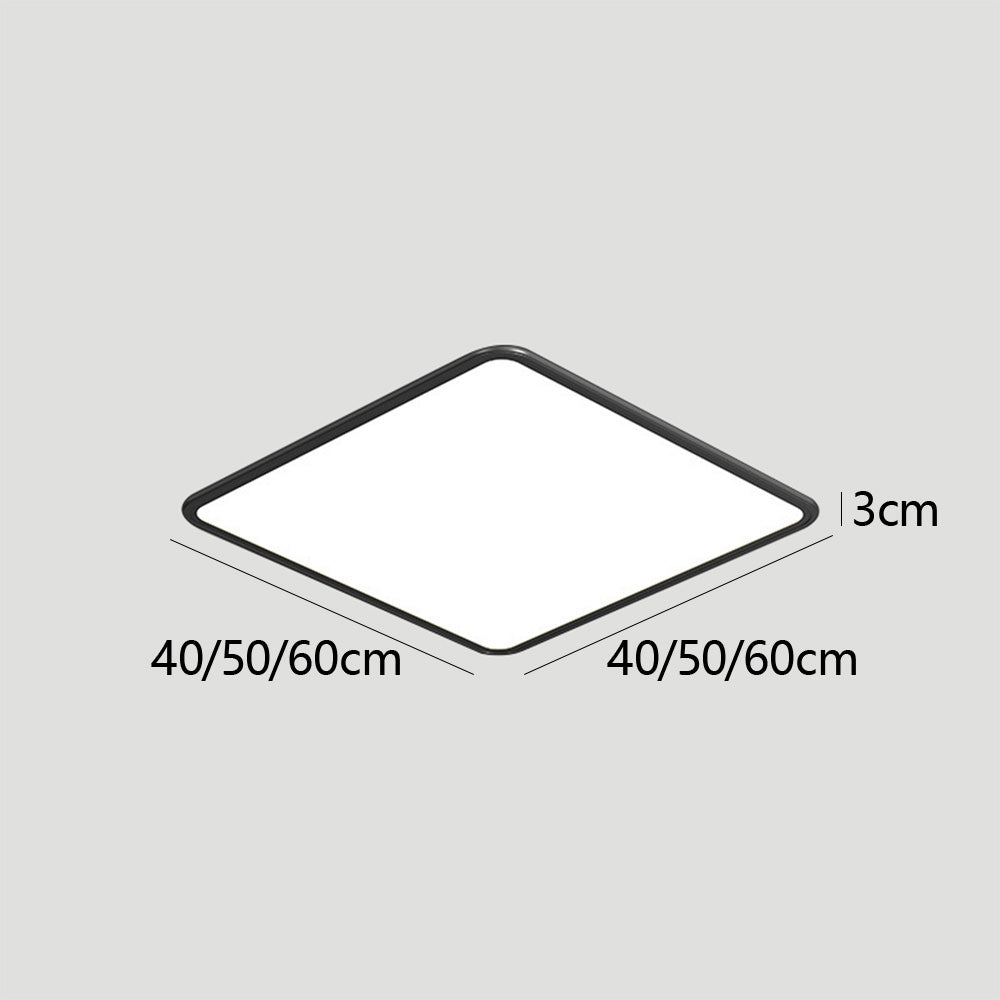Modern Minimalist Black Acrylic LED Ceiling Light for Living Room