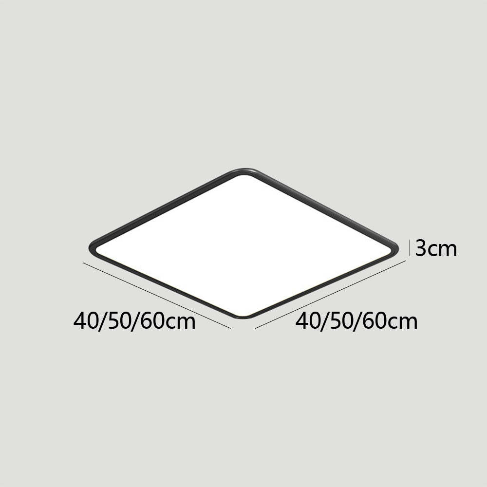 Modern Minimalist Black Acrylic LED Ceiling Light for Living Room