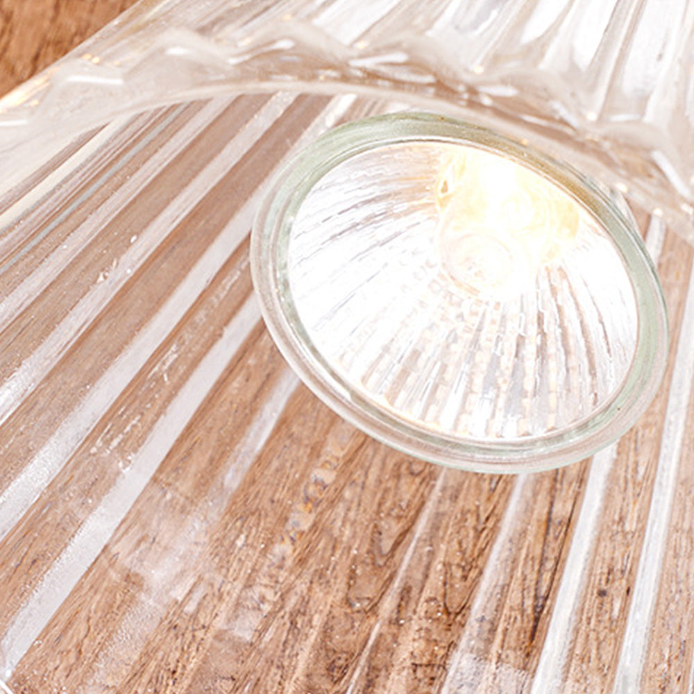 Contemporary Nordic Brown Glass Bedroom Table Lamp