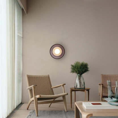 Nordic Minimalist Glass Round LED Hallway Wall Sconce