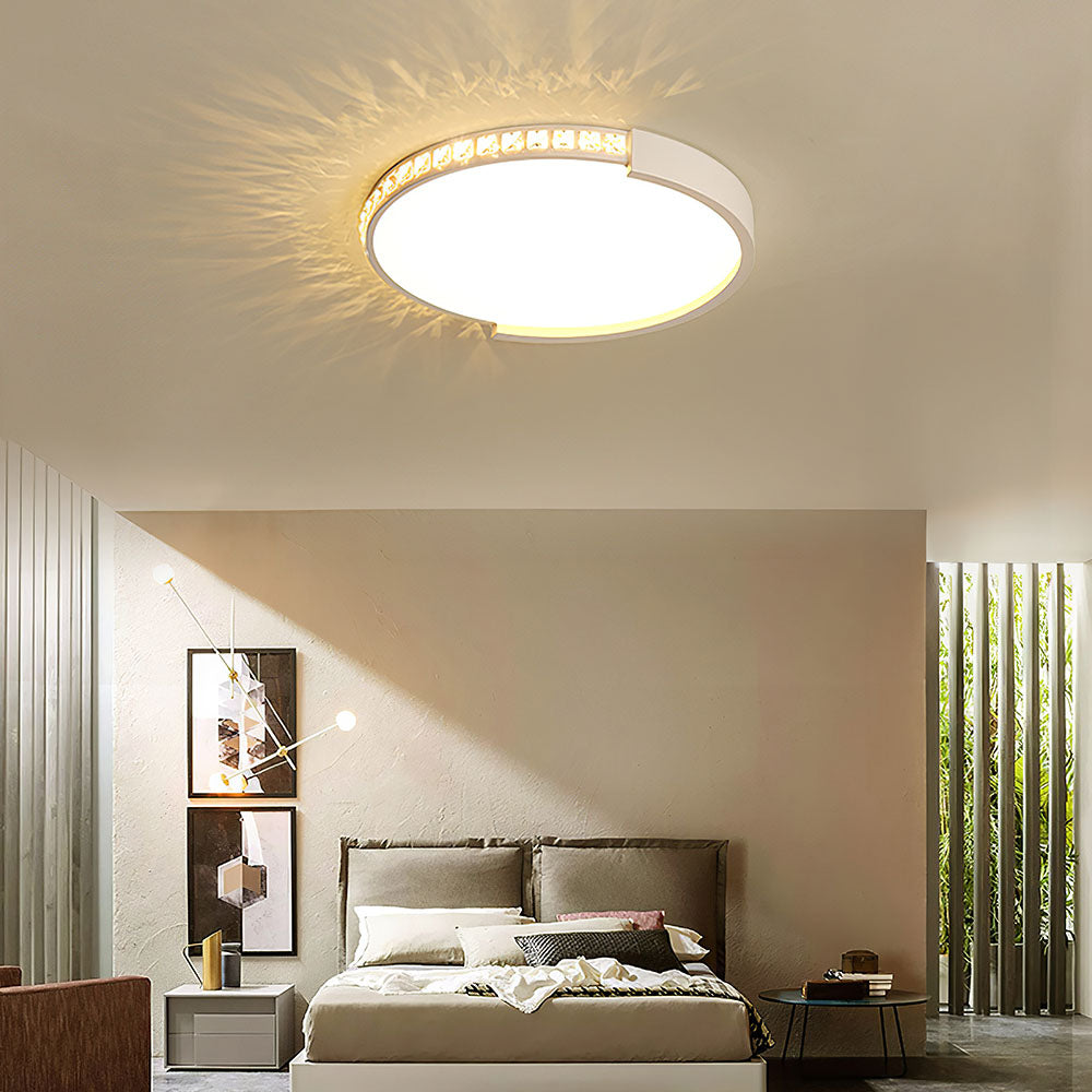 Modern Metal Round LED Ceiling Lights For Bedroom