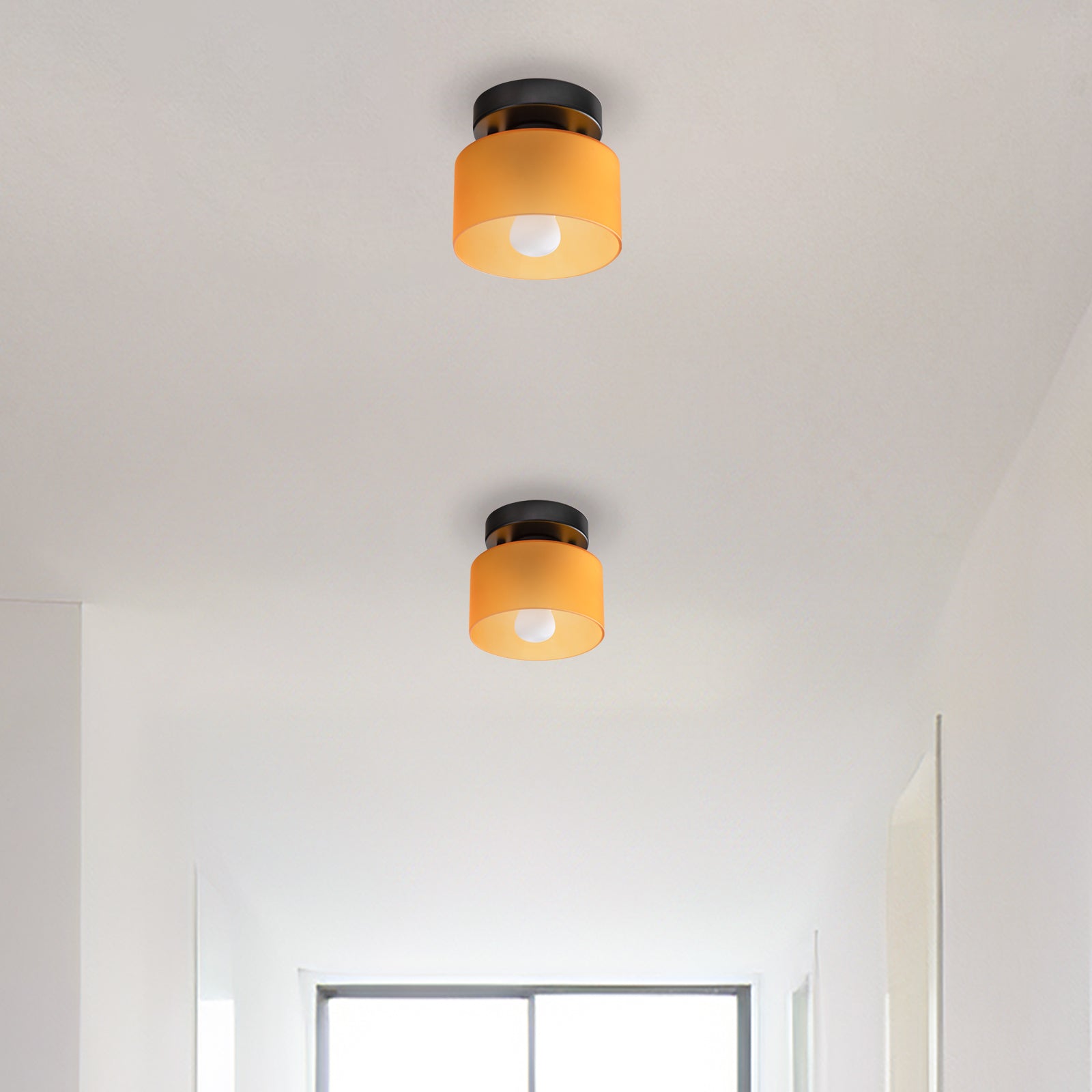 Bauhaus Glass Colorful Ceiling Lights