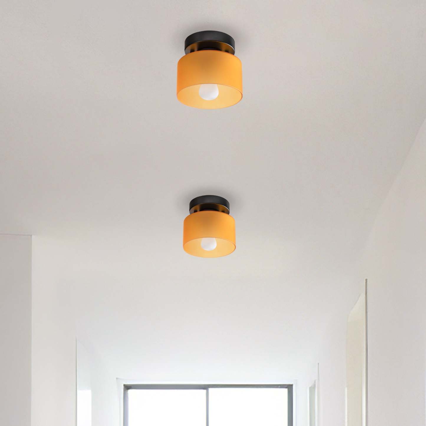 Bauhaus Glass Colorful Ceiling Lights