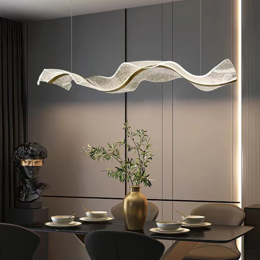 Designer Modern Nordic Wavy LED Island Lighting