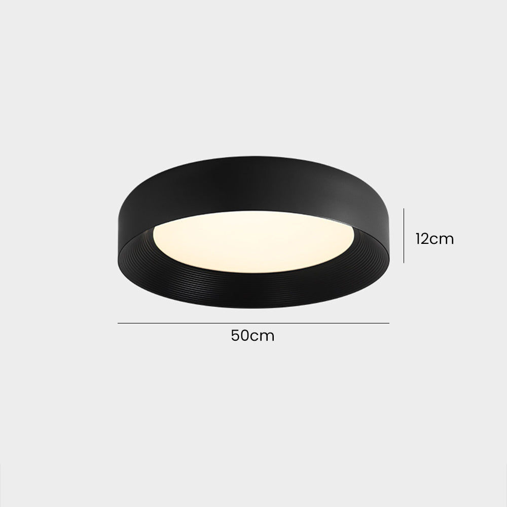 Modern LED Metal Ceiling Lamp Flush Mount Black Ceiling Light