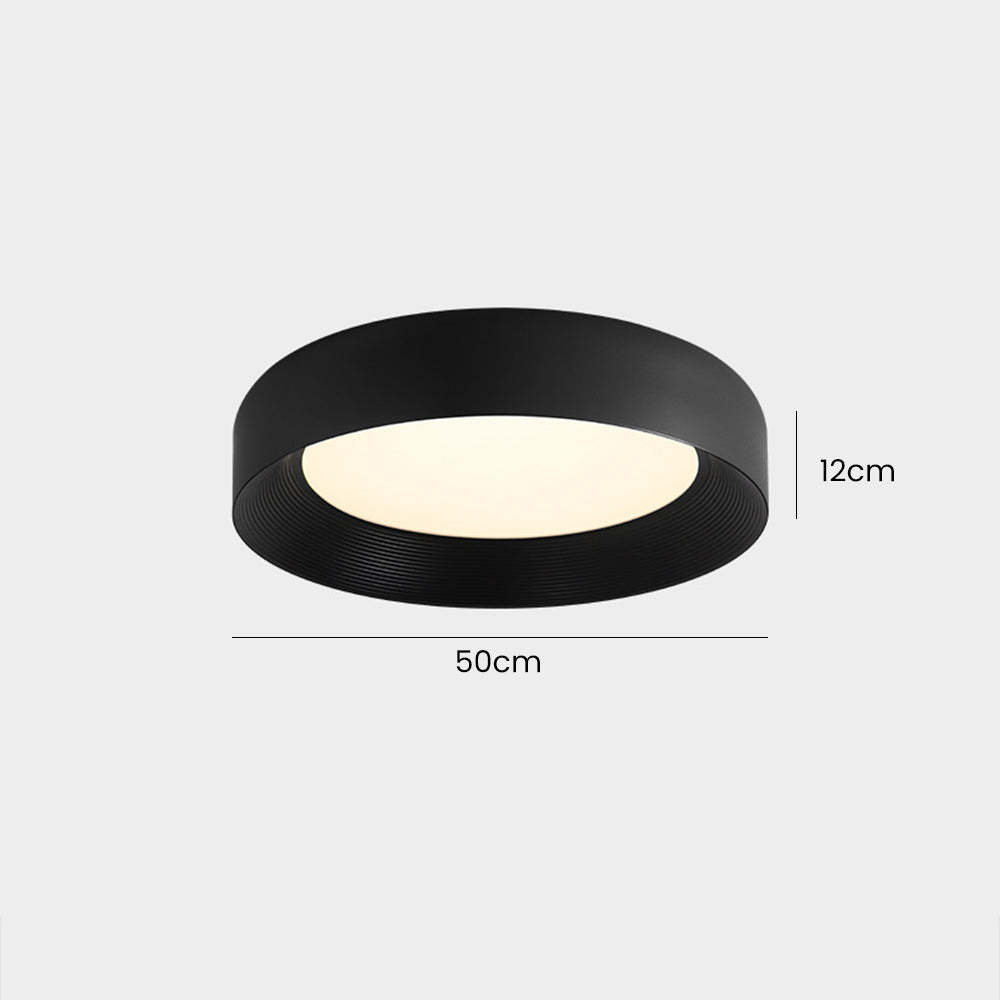 Modern LED Metal Ceiling Lamp Flush Mount Black Ceiling Light