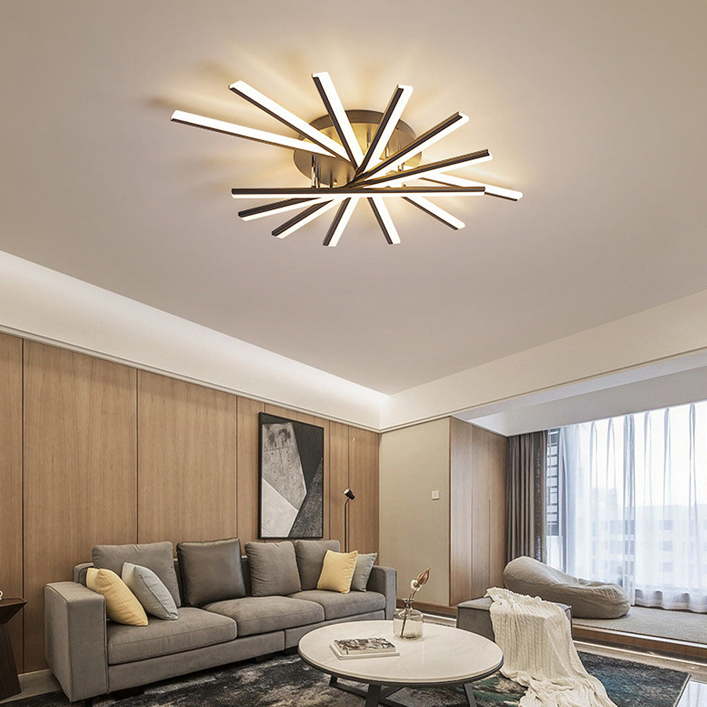 Nordic Minimalist Iron LED Ceiling Lighting