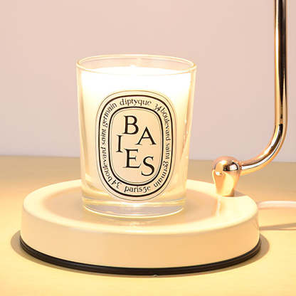 Contemporary Simple Glass White Nordic Candle Warmer Lamp