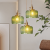 Retro Short Cylinder Wavy Glass Pendant Light -Homdiy