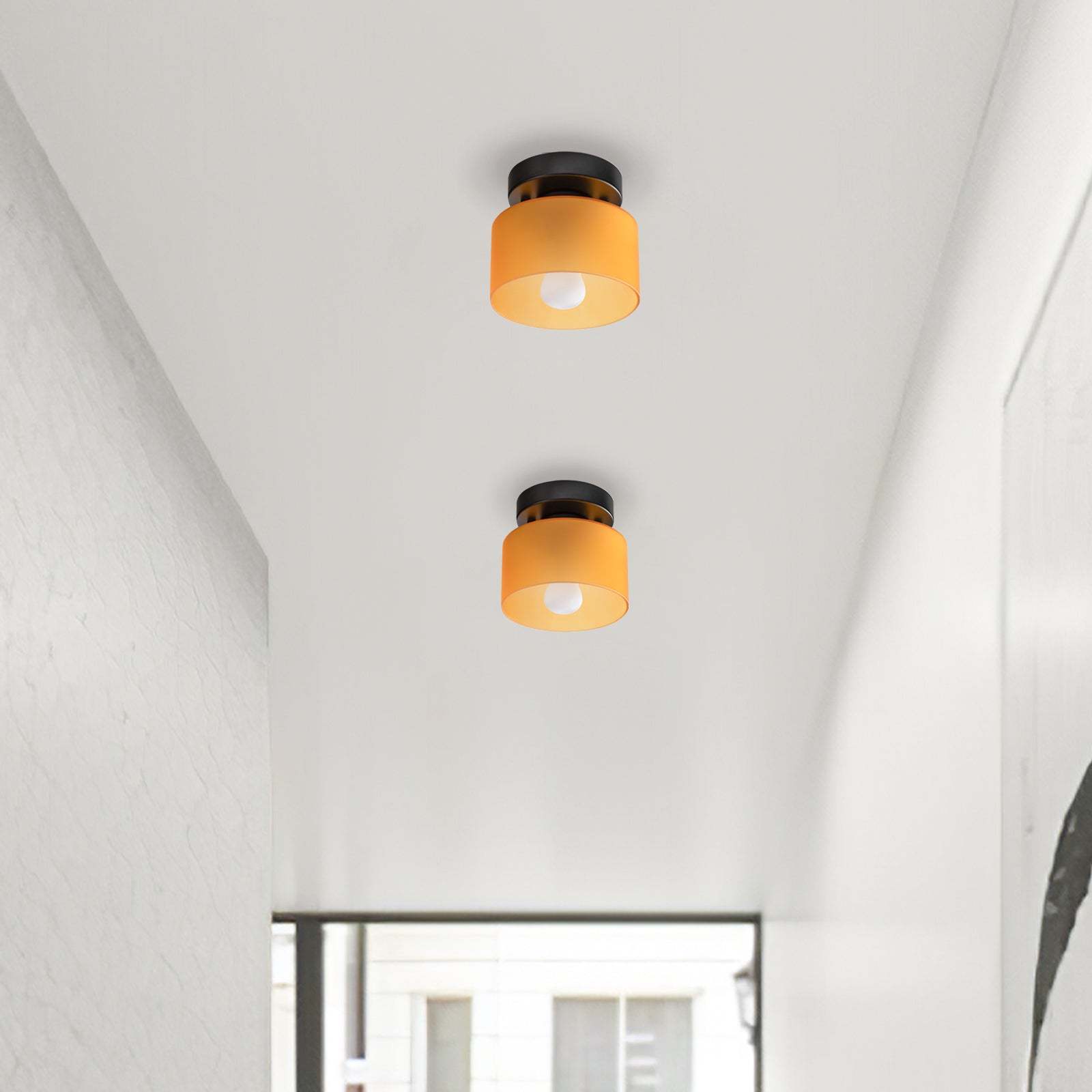 Bauhaus Glass Colorful Ceiling Lights