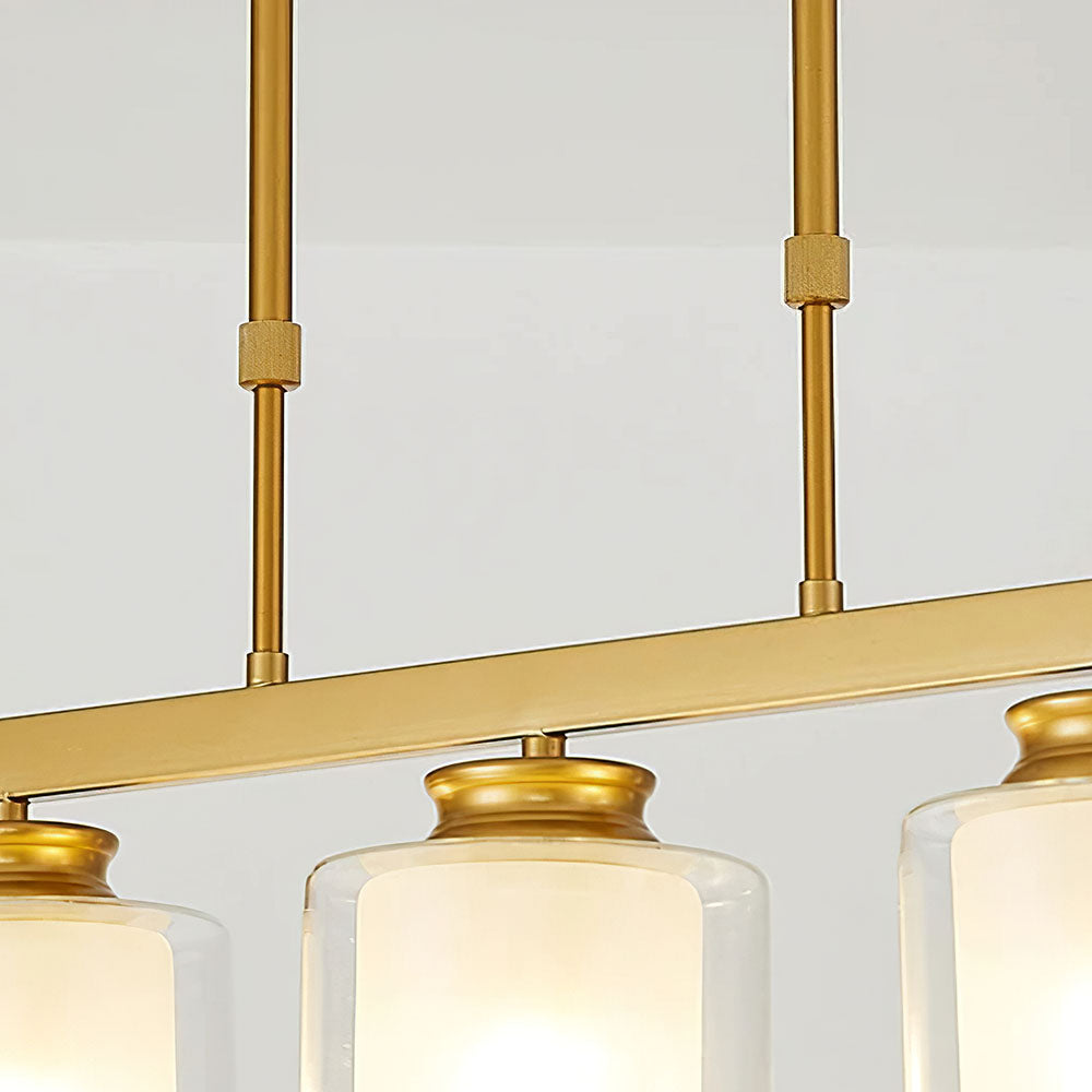 Multi-Bulbs Glass Dining Room Ceiling Lights