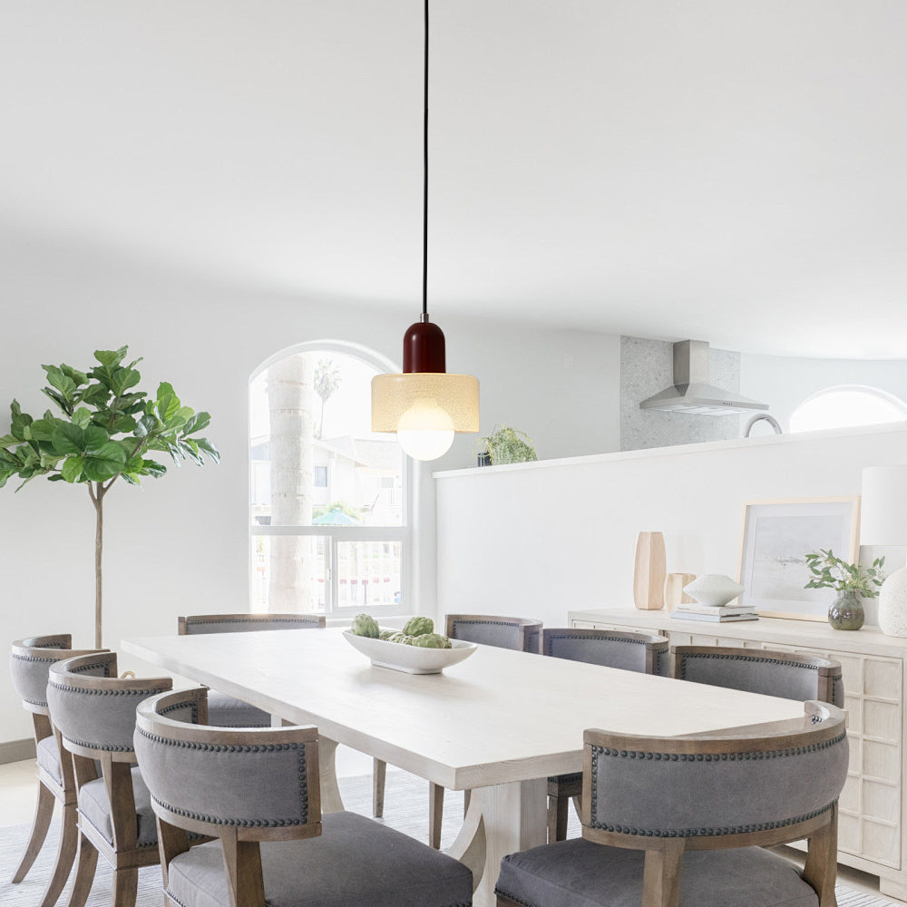 Contemporary Nordic Transparent Glass Living Room Pendant Lights