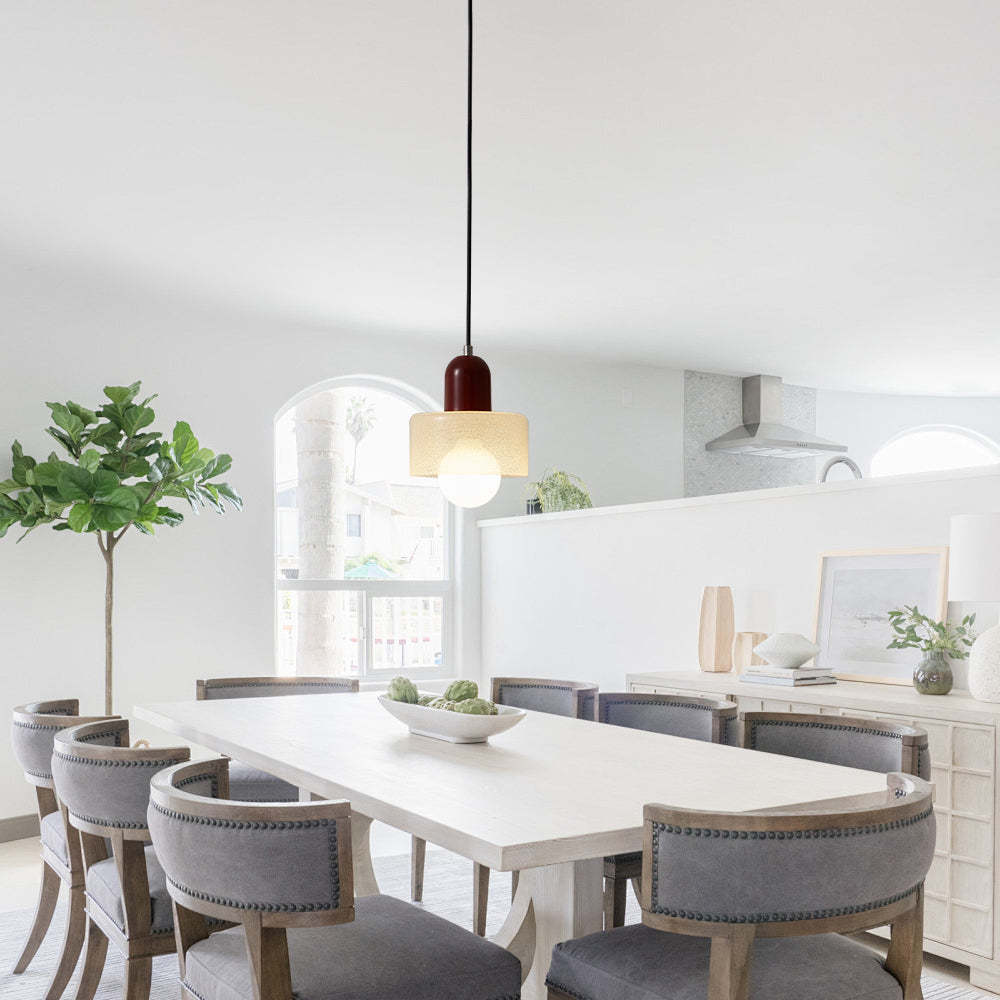 Contemporary Nordic Transparent Glass Living Room Pendant Lights