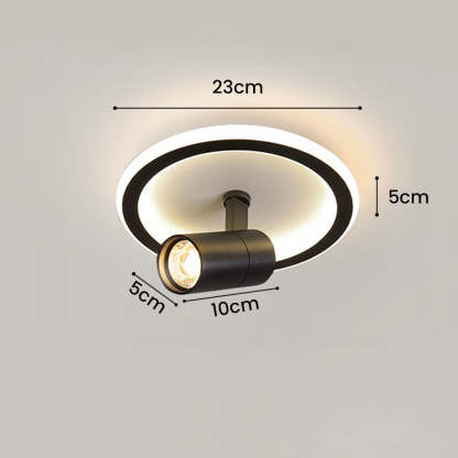 Round and Square LED Ceiling Track Light Fixture