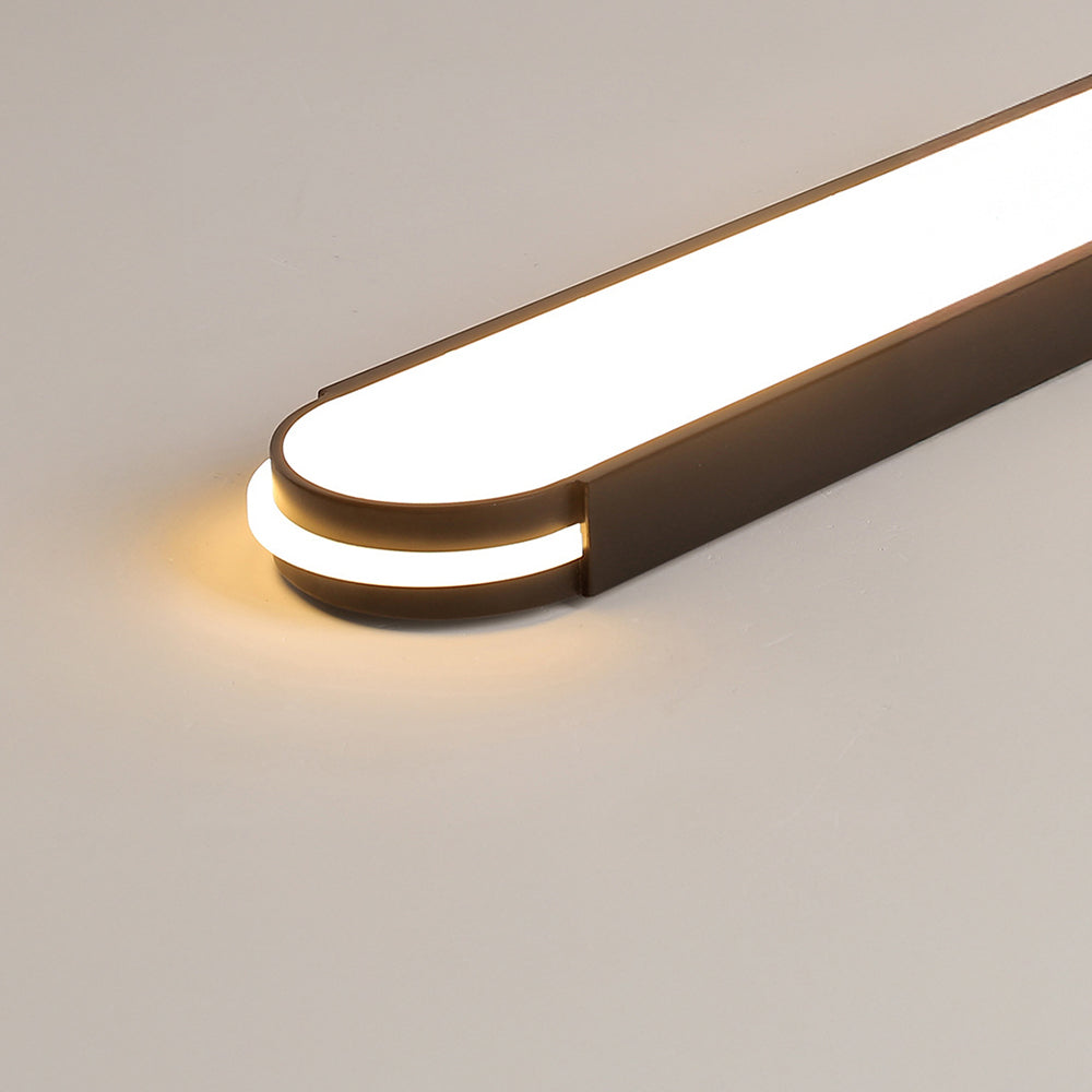 Industrial Acrylic Long Elegant Living Room Flush LED Ceiling Lights