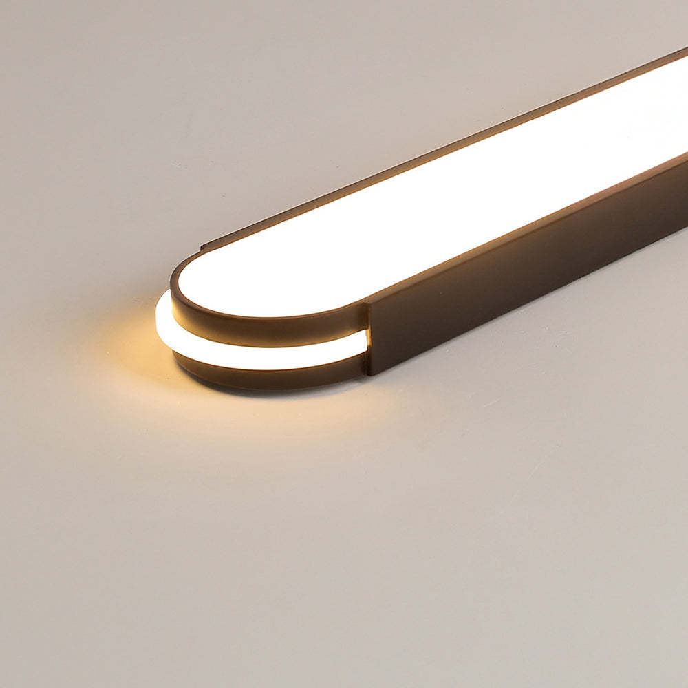 Industrial Acrylic Long Elegant Living Room Flush LED Ceiling Lights