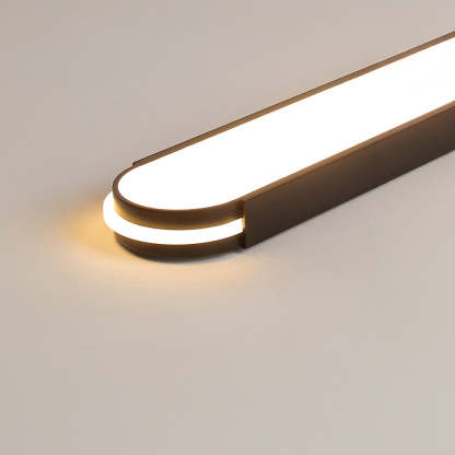 Industrial Acrylic Long Elegant Living Room Flush LED Ceiling Lights