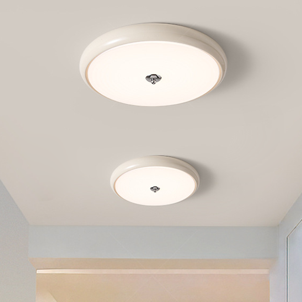 French Cream Bedroom LED Flush Ceiling Lights