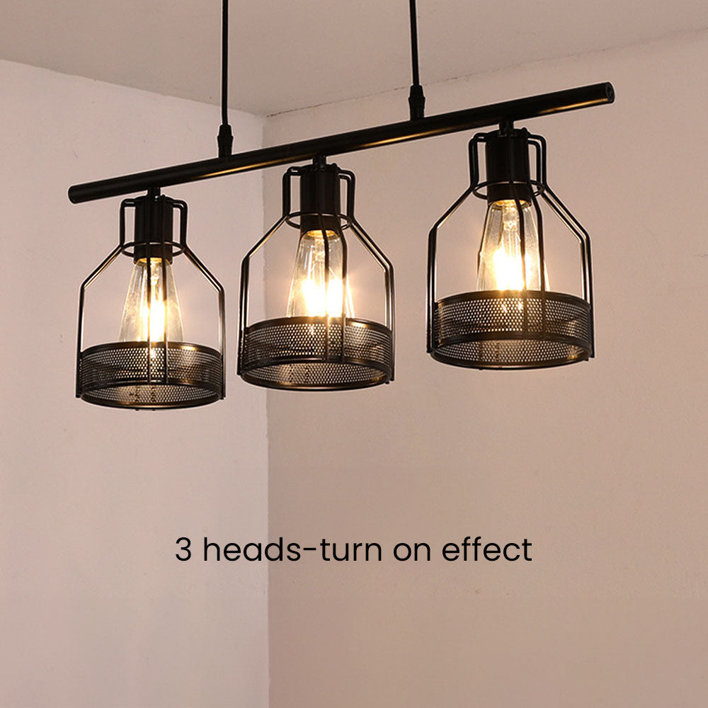 Multi-Bulbs Vintage Pendant Light For Dining Room