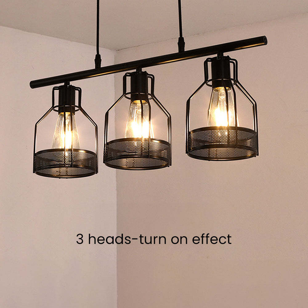 Multi-Bulbs Vintage Pendant Light For Dining Room