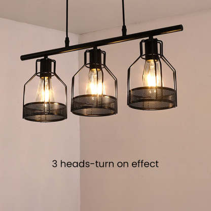 Multi-Bulbs Vintage Pendant Light For Dining Room