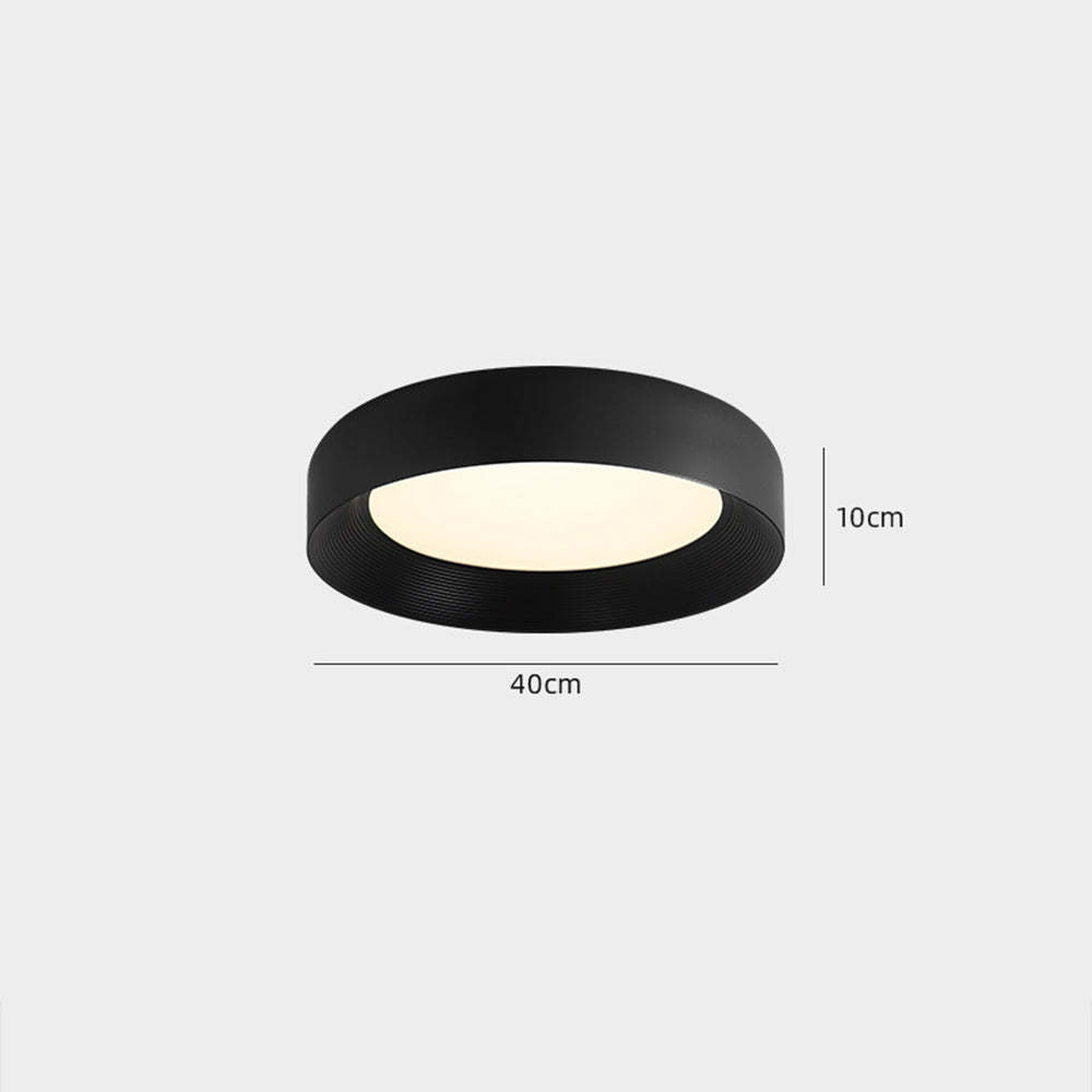Modern LED Metal Ceiling Lamp Flush Mount Black Ceiling Light
