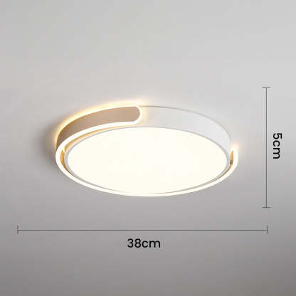Minimalist Round Acrylic Colorful Bedroom LED Ceiling Light