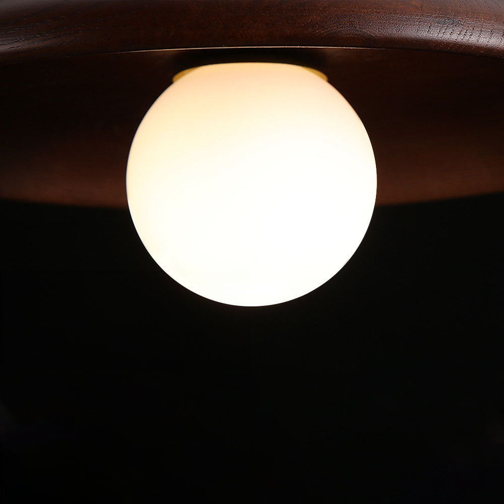 Nordic Simple Wood Minimalist Round Ceiling Light