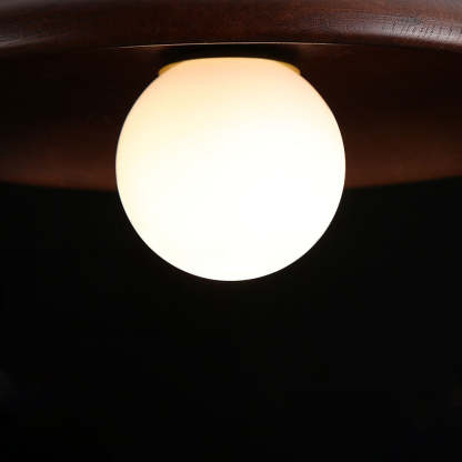 Nordic Simple Wood Minimalist Round Ceiling Light