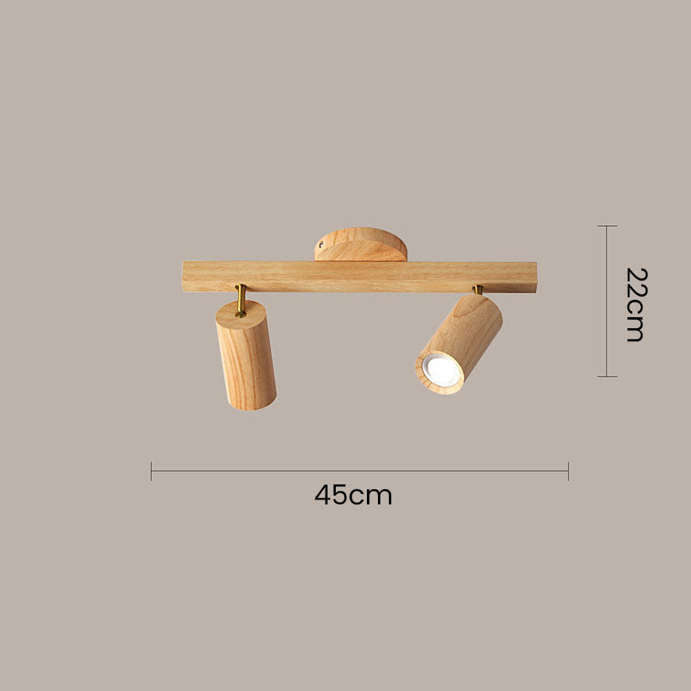 Wood Spotlight LED Living Room Ceiling Lights