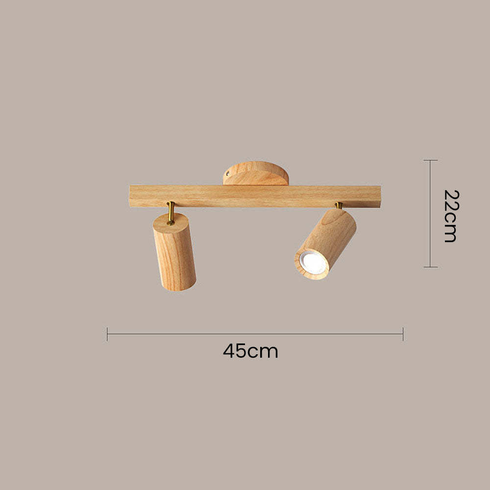 Wood Spotlight LED Living Room Ceiling Lights
