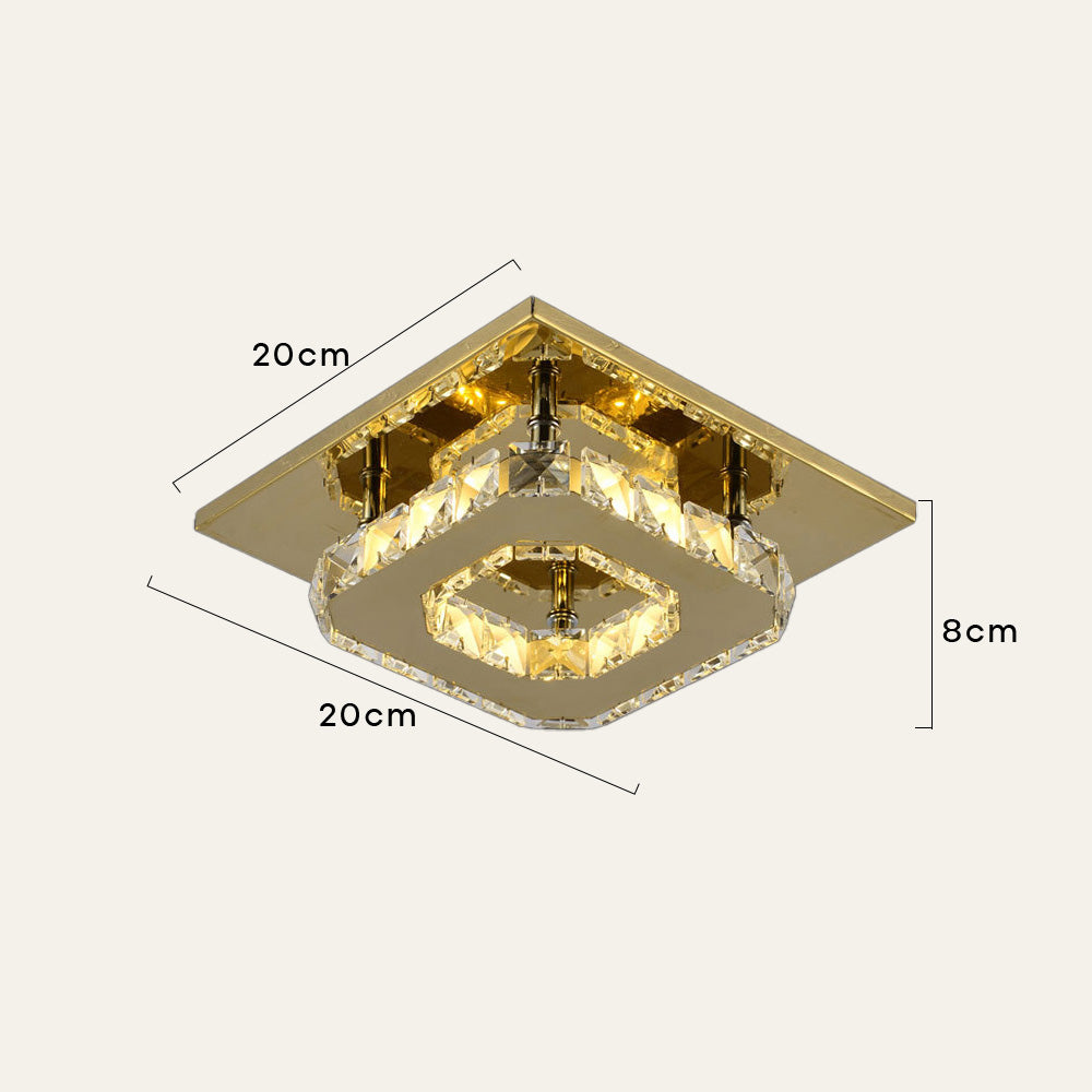 Contemporary Luxurious Crystal Hallway LED Ceiling Lights