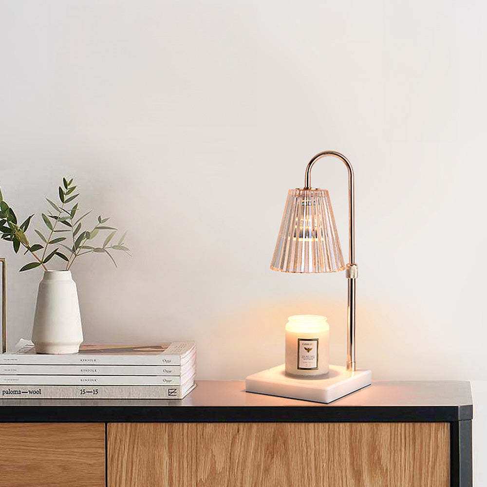 Contemporary Nordic Brown Glass Bedroom Table Lamp