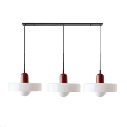 3 Heads Minimalism Art Decor Glass Pendant Light For Kitchen