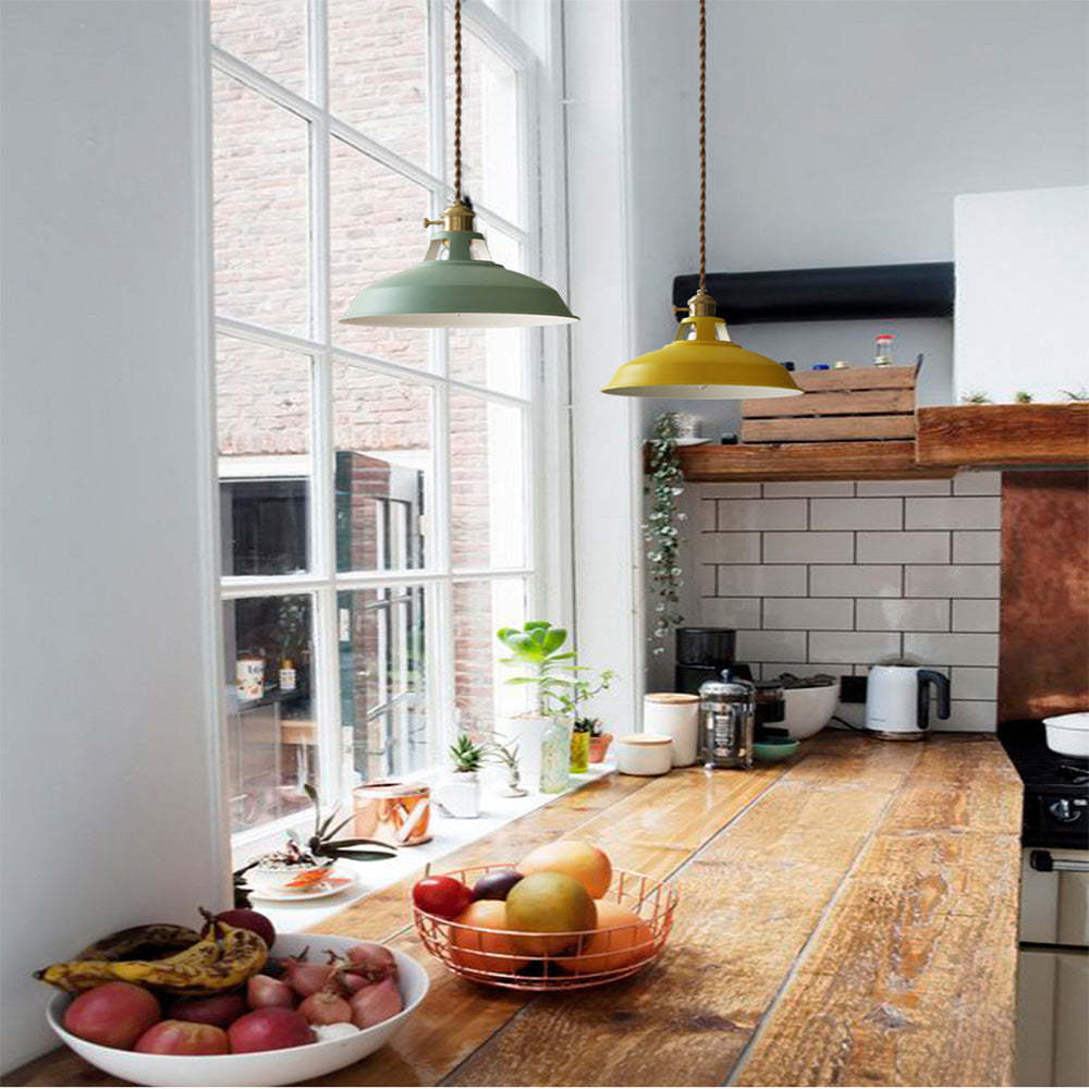 Modern Colourful Simple Kitchen Iron Pendant Light