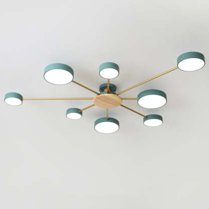 Multi Bulbs Round LED Bedroom Ceiling Light