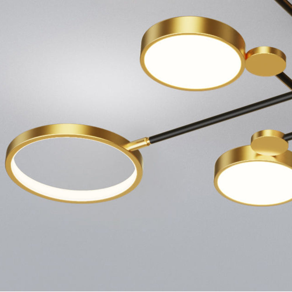 Modern LED Gold and Black Bedroom Ceiling Light