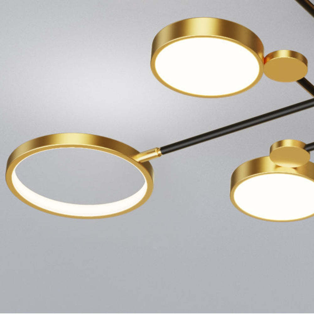 Modern LED Gold and Black Bedroom Ceiling Light