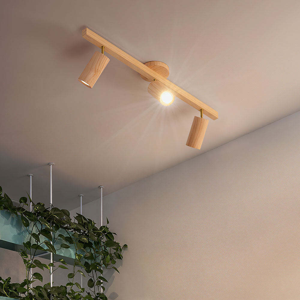 Wood Spotlight LED Living Room Ceiling Lights