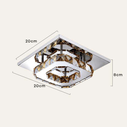Contemporary Luxurious Crystal Hallway LED Ceiling Lights