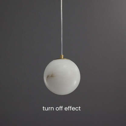 Simple White Stone Kitchen Pendant Lighting