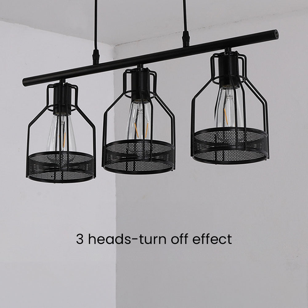 Multi-Bulbs Vintage Pendant Light For Dining Room