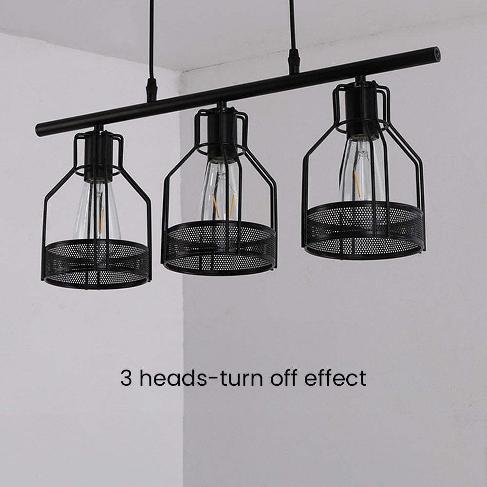 Multi-Bulbs Vintage Pendant Light For Dining Room