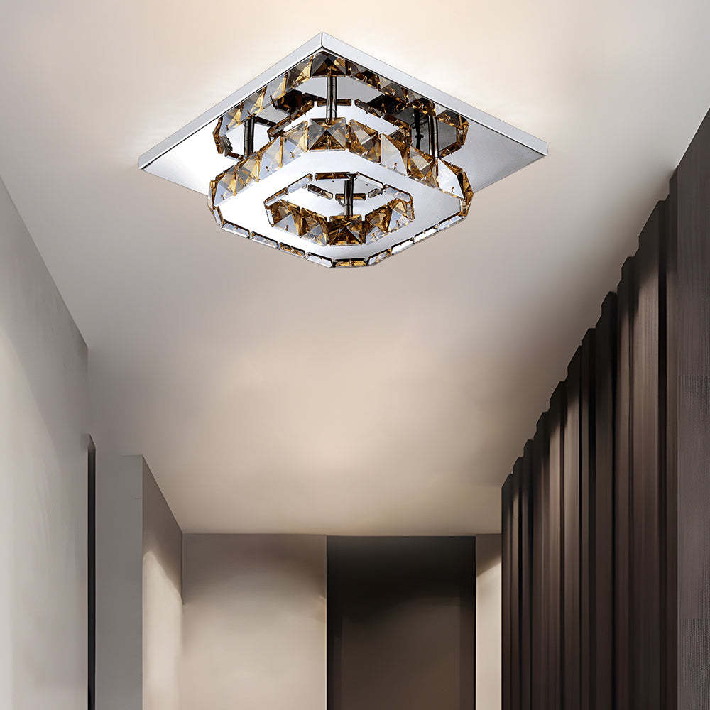 Contemporary Luxurious Crystal Hallway LED Ceiling Lights