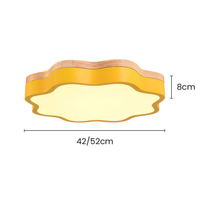 Modern Acrylic Flowers Kid LED Ceiling Light For Bedroom
